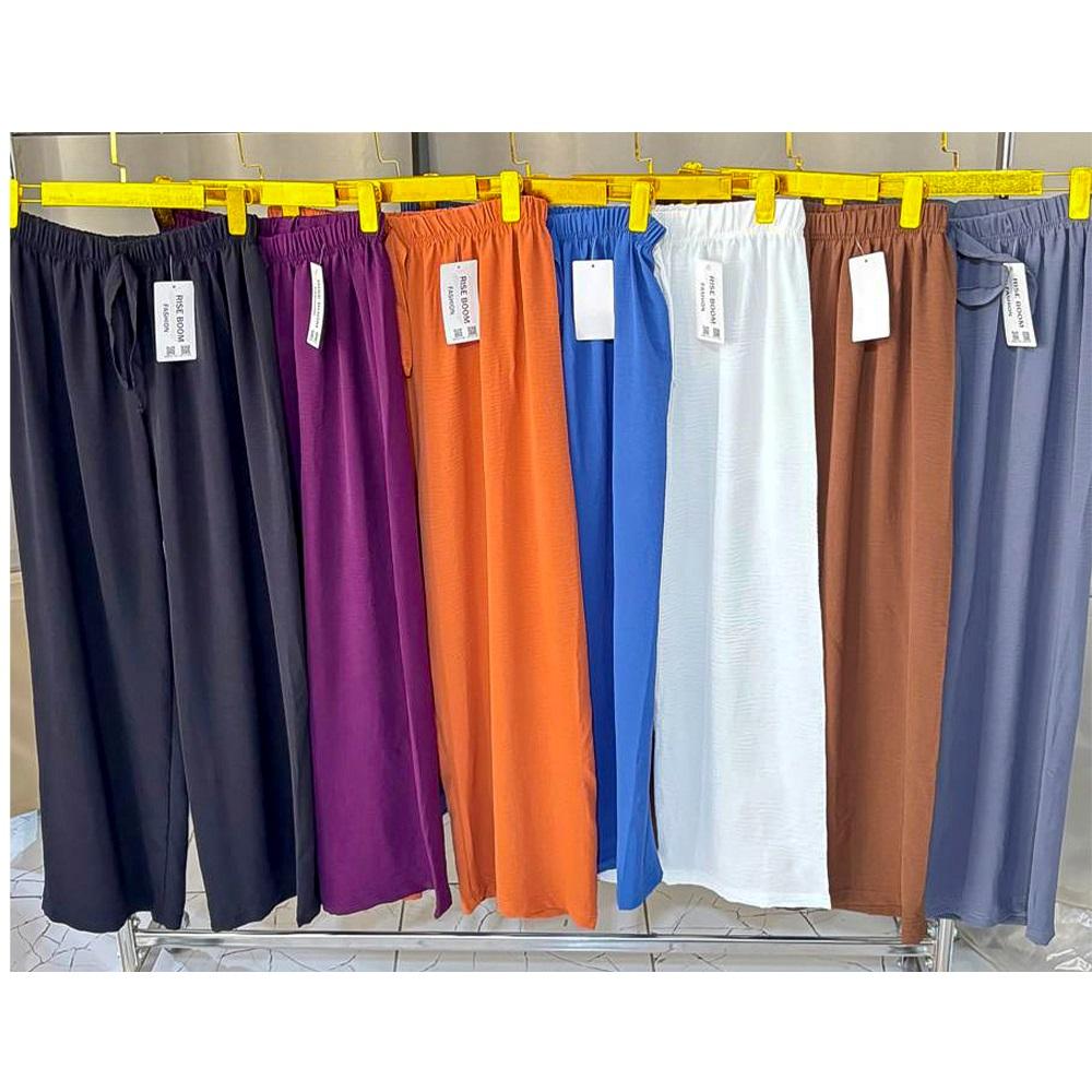 Rıse Boom Fashıon 7001 Bayan Ayrobin Geniş Paçalı Tek Alt M-2XL