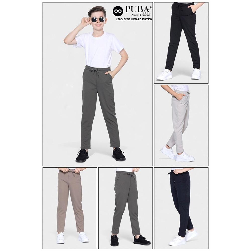 Puba 1426 Erkek Çocuk Örme Relax Jogger Pantolon 1-5 Yaş