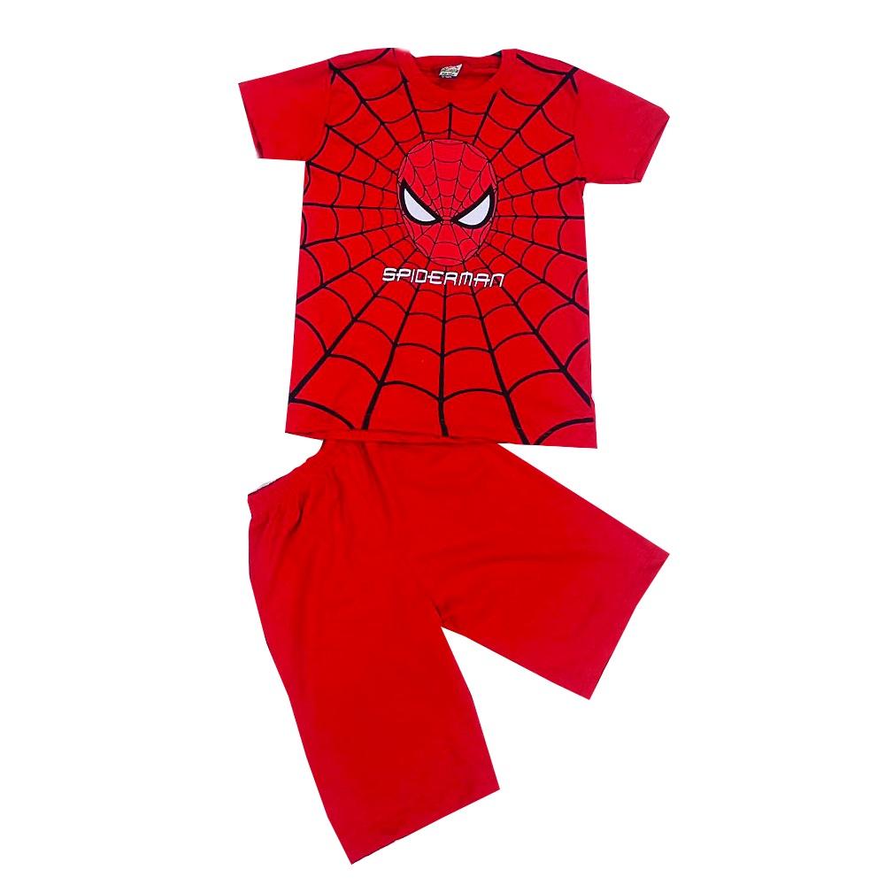 Ataoğlu Erkek Çocuk Openet Kumaş Spıderman Baskılı Şortlu 2 Li Takım 4-12 Yaş