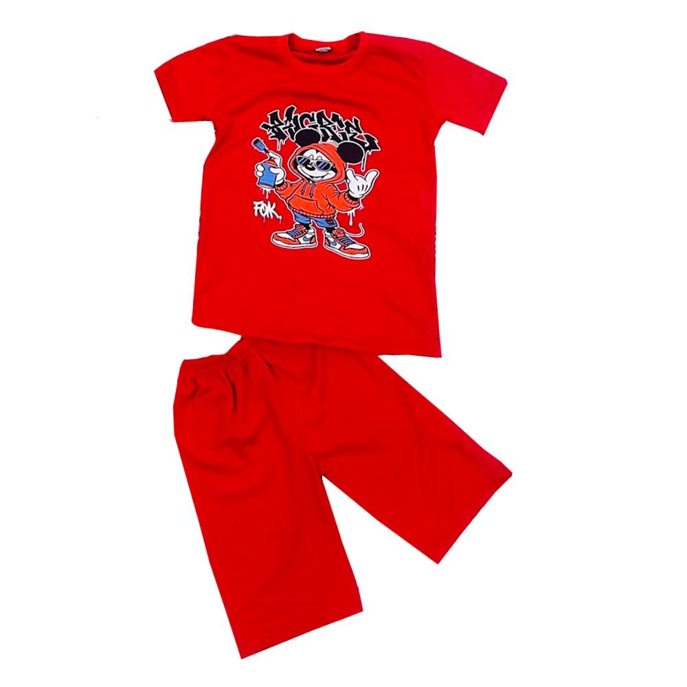 Ataoğlu Erkek Çocuk Openet Kumaş Tom Baskılı Şortlu 2 Li Takım 4-12 Yaş