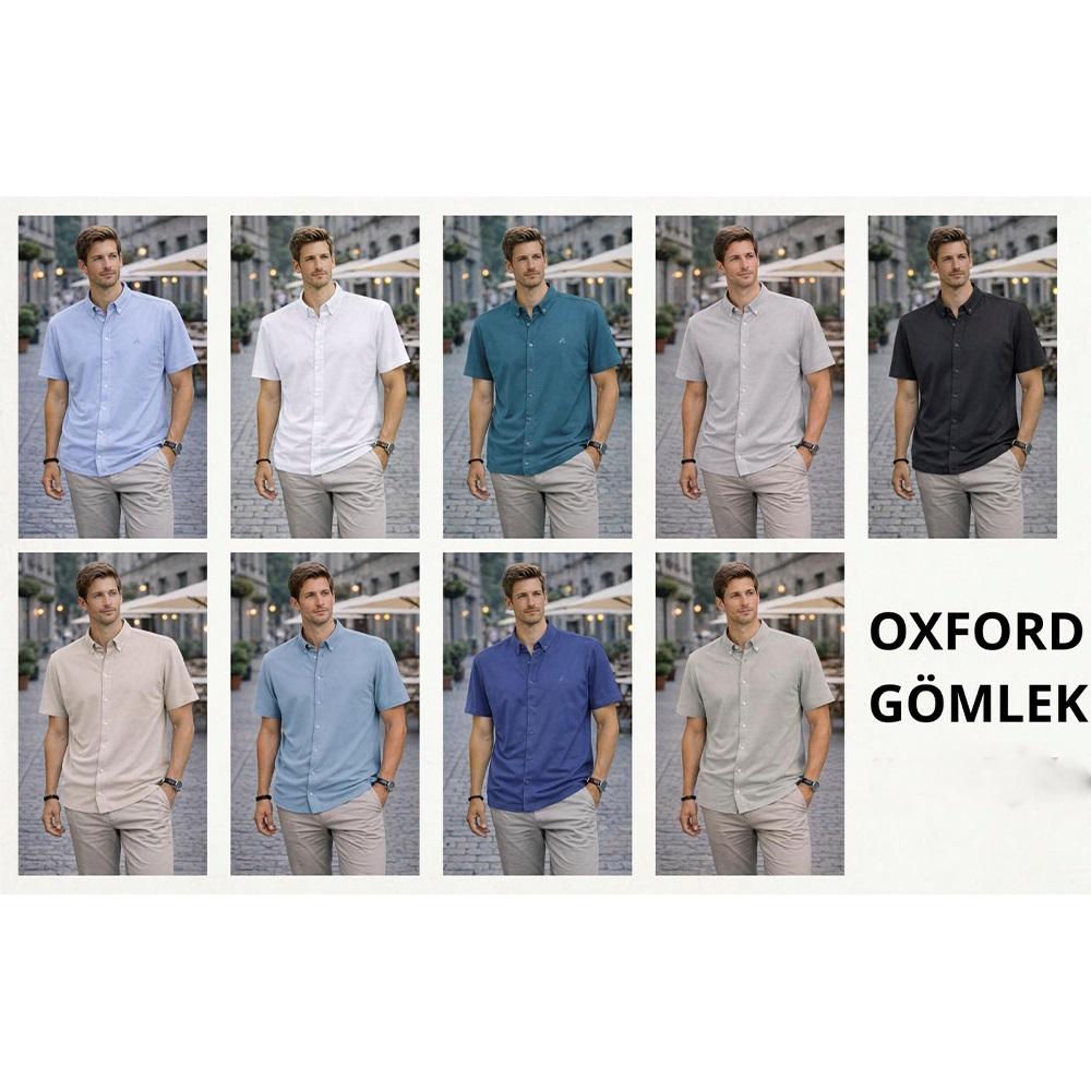 Emfu 235 Erkek Oxfort Düz Yakalı Gömlek S-2XL
