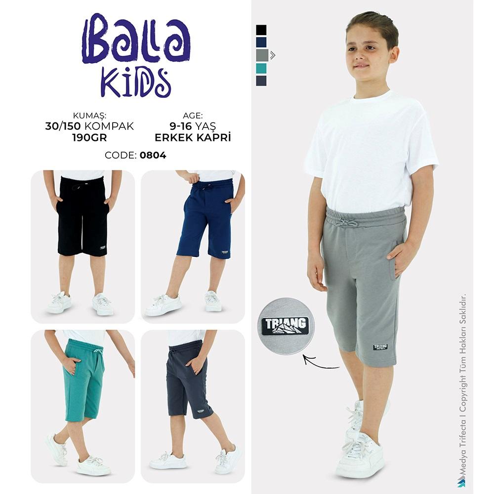 Bala Kids 0804 Erkek Çocuk Kompak Penye Trıng Flatolu Kaprı 13-16 Yaş