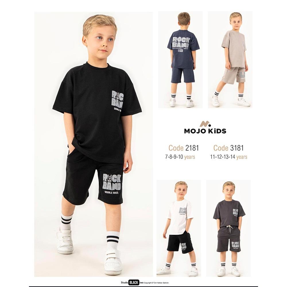 Mojor Kids 2181 Erkek Çocuk Penye Rock Rand Baskısı 2 Li Takım 7-10 Yaş