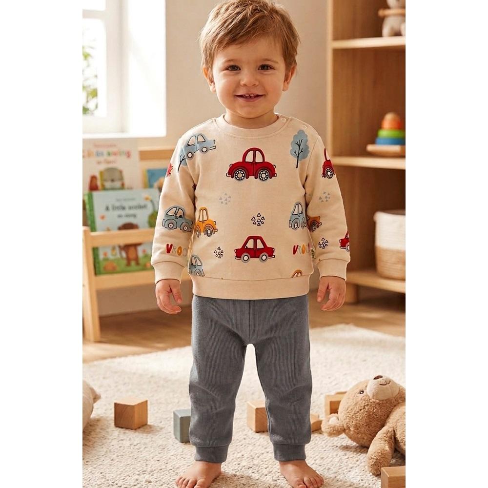 Ceylan Bebe 00001 Bebe Penye Baskılı İkili Takım 9-18 Ay