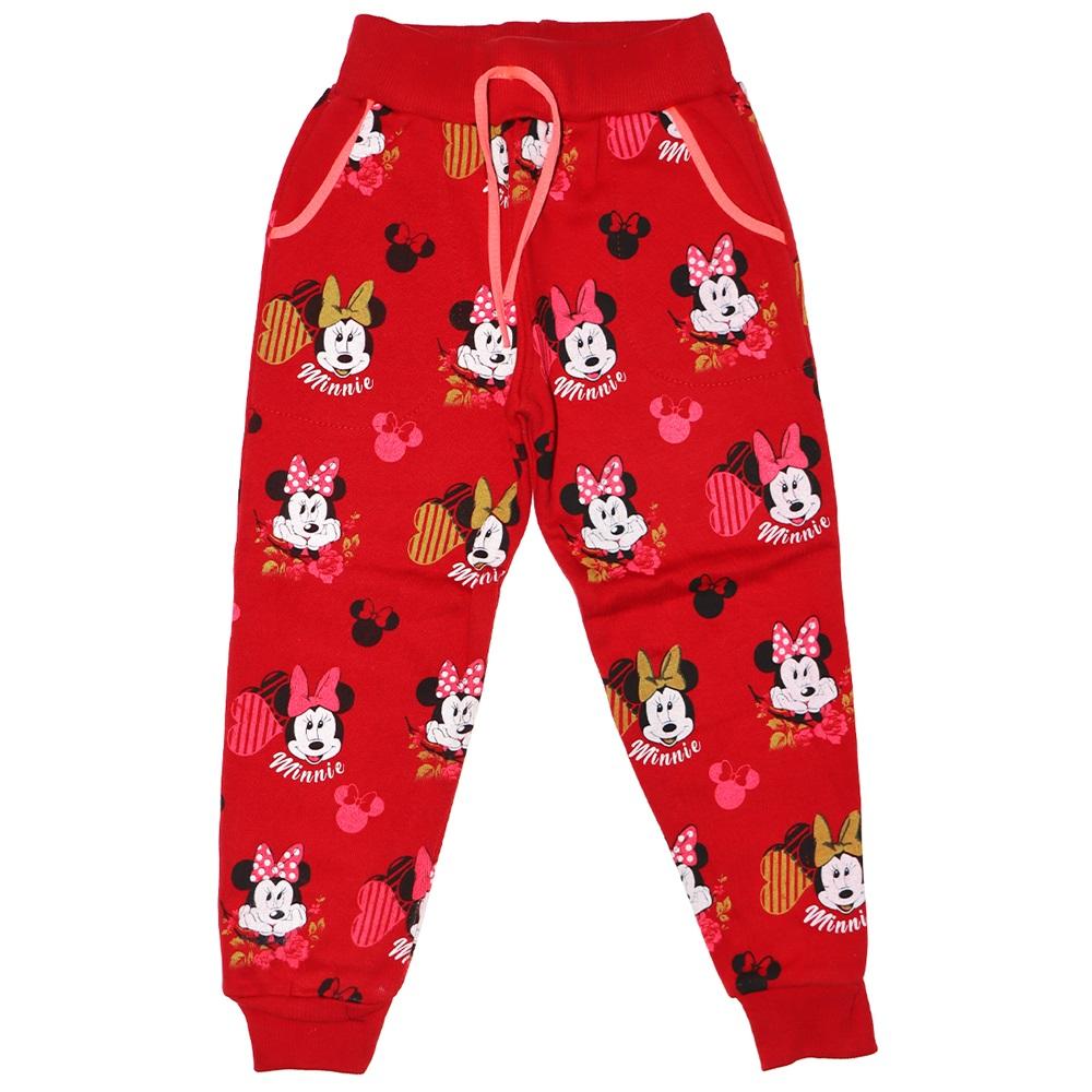 Kız Çocuk Mickey Mouse Baskılı Kemerli Pijama Altı 3-4-5-6 Yaş