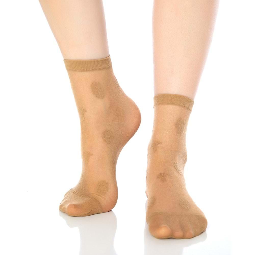 Desimo Bayan 20 Den Desenli Soket Çorap