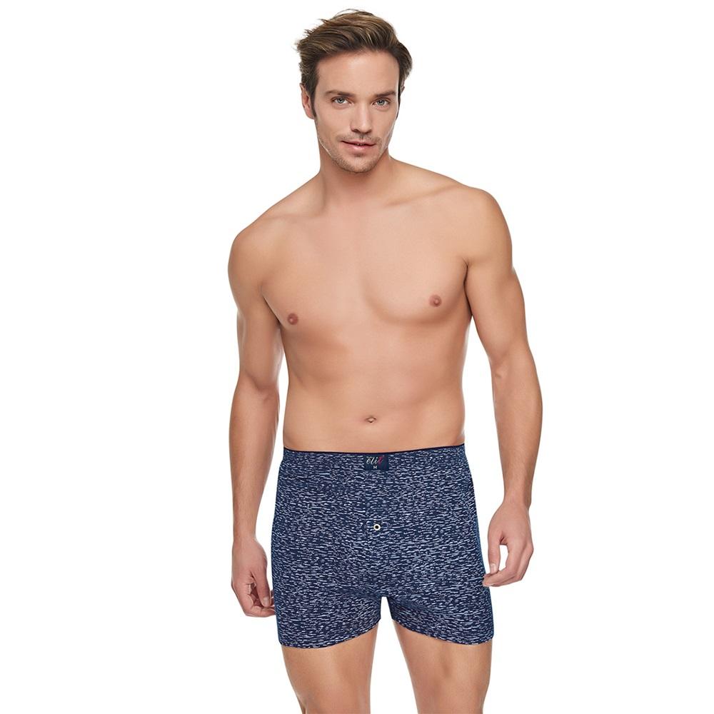 Tutku Elit 1102 Erkek Havlu Bel Desenli Boxer - Füme - XL