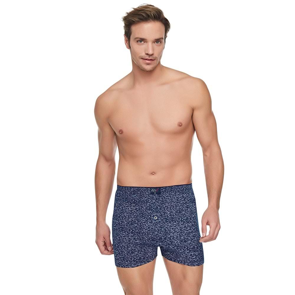 Tutku Elit 1102 Erkek Havlu Bel Desenli Boxer - Gri - S