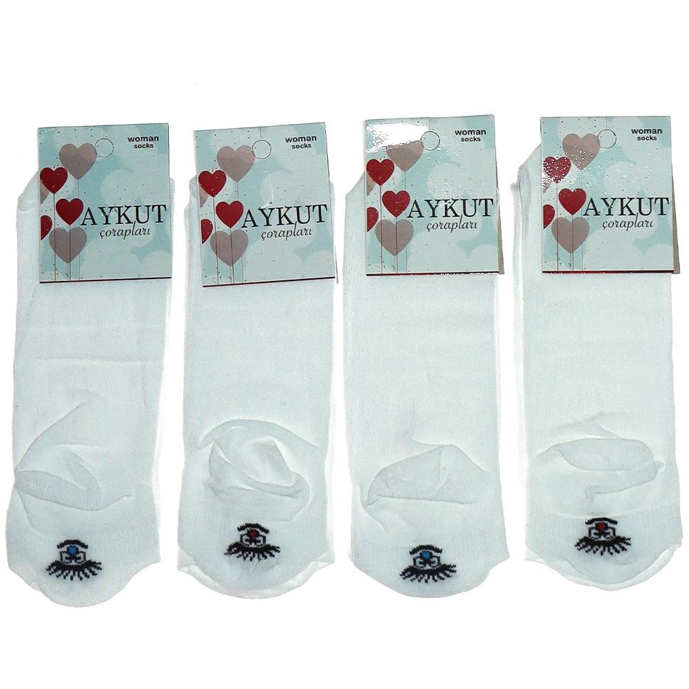 Aykut Bayan Penye Emojili Patik Çorap