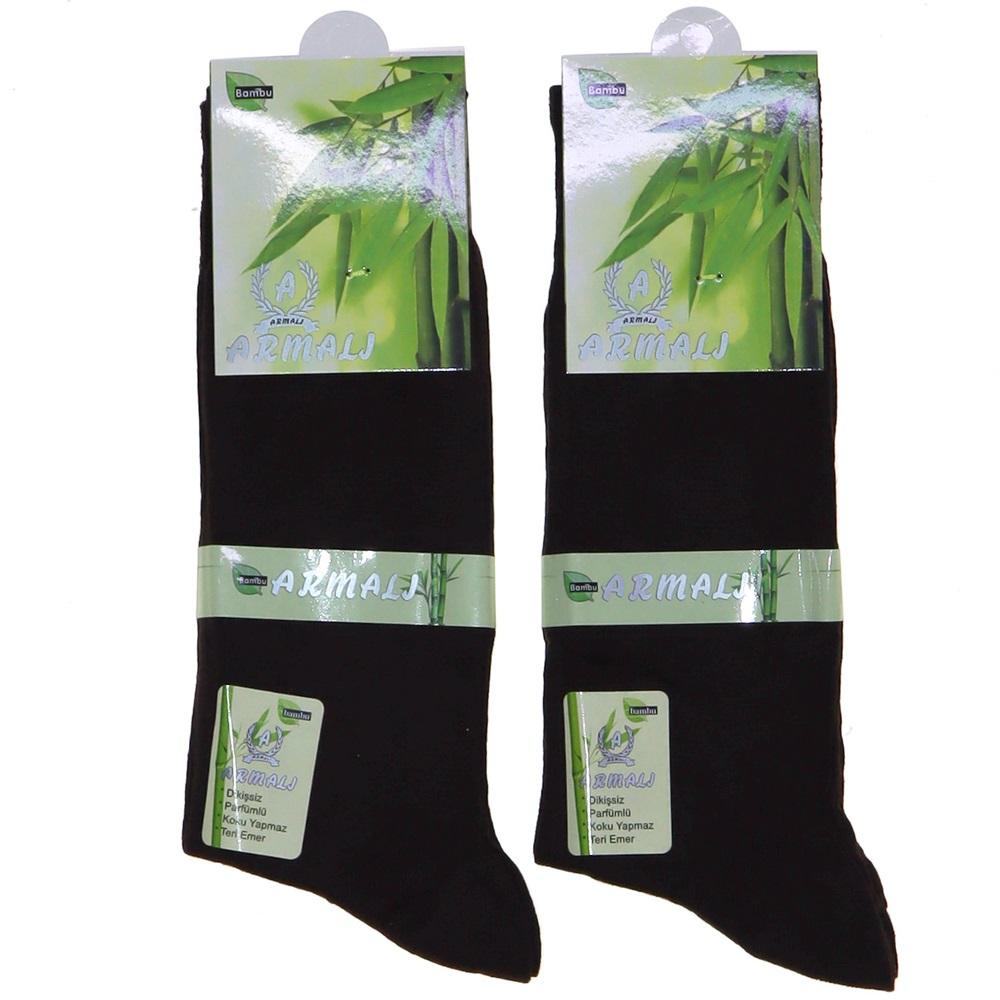 Armalı 1260 Erkek Dikişsiz Likralı Bambu Soket Çorap
