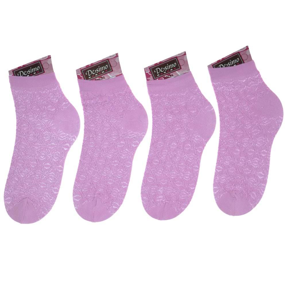 Desimo Bayan Micro Desenli Floş Patik Çorap
