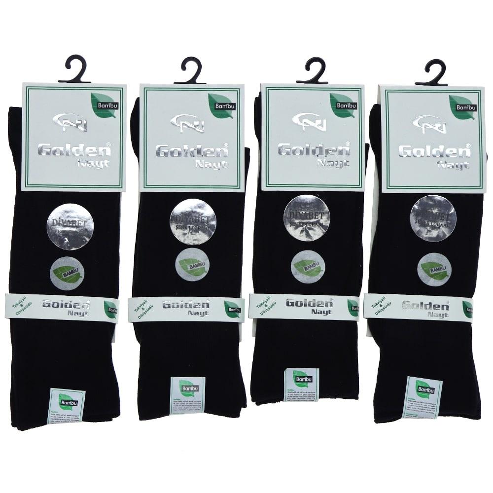 Golden Nayt Erkek Bambu Dikişsiz Diyabet Şeker Çorabı