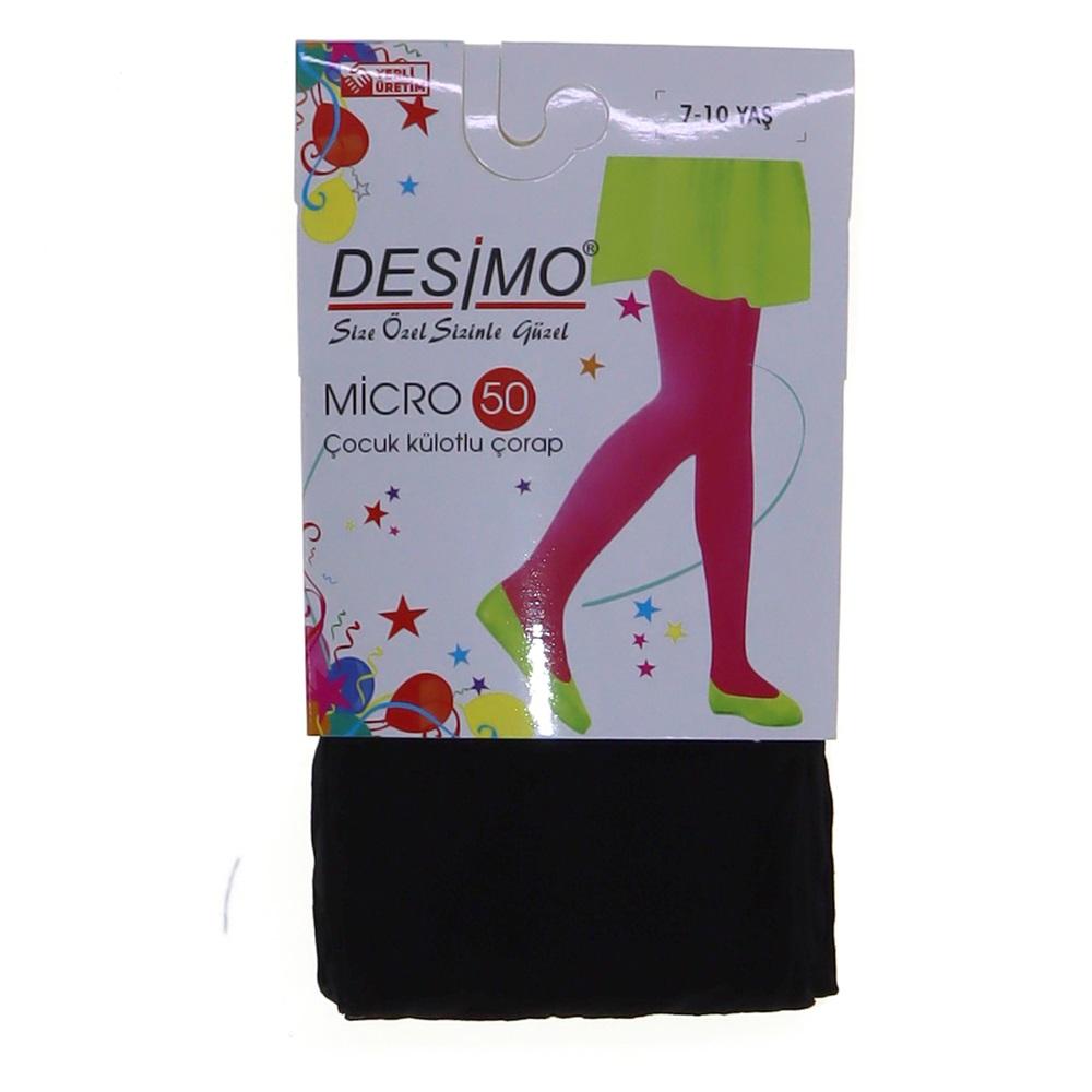 Desimo Kız Çocuk Micro 50 Den Külotlu Çorap - Siyah - 4-6 YAŞ