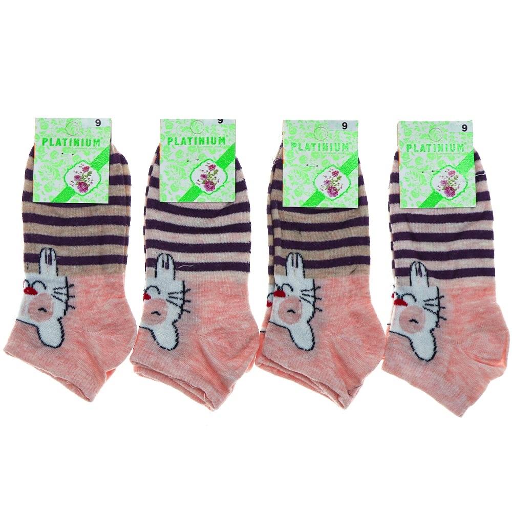 Platınıum Kız Çocuk Desenli Likralı Patik Çorap