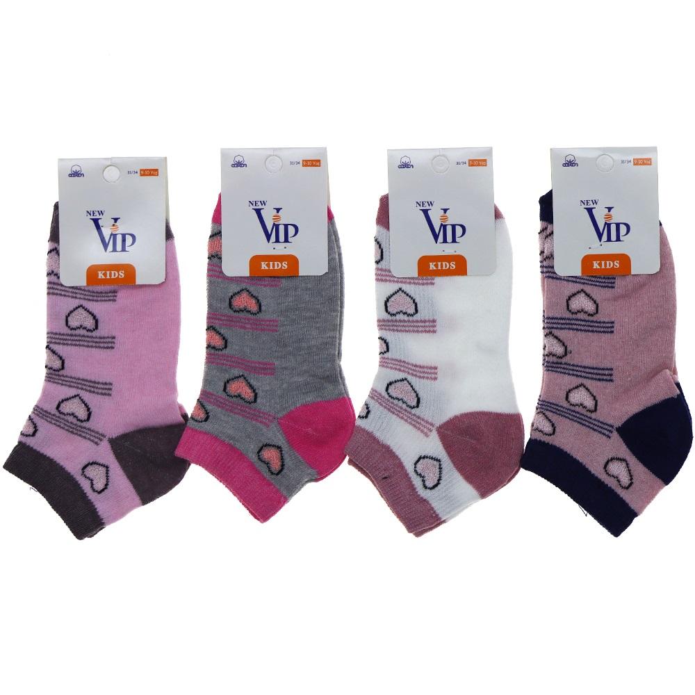 Vip 203 Desenli Mevsimlik Kız Çocuk Patik Çorap