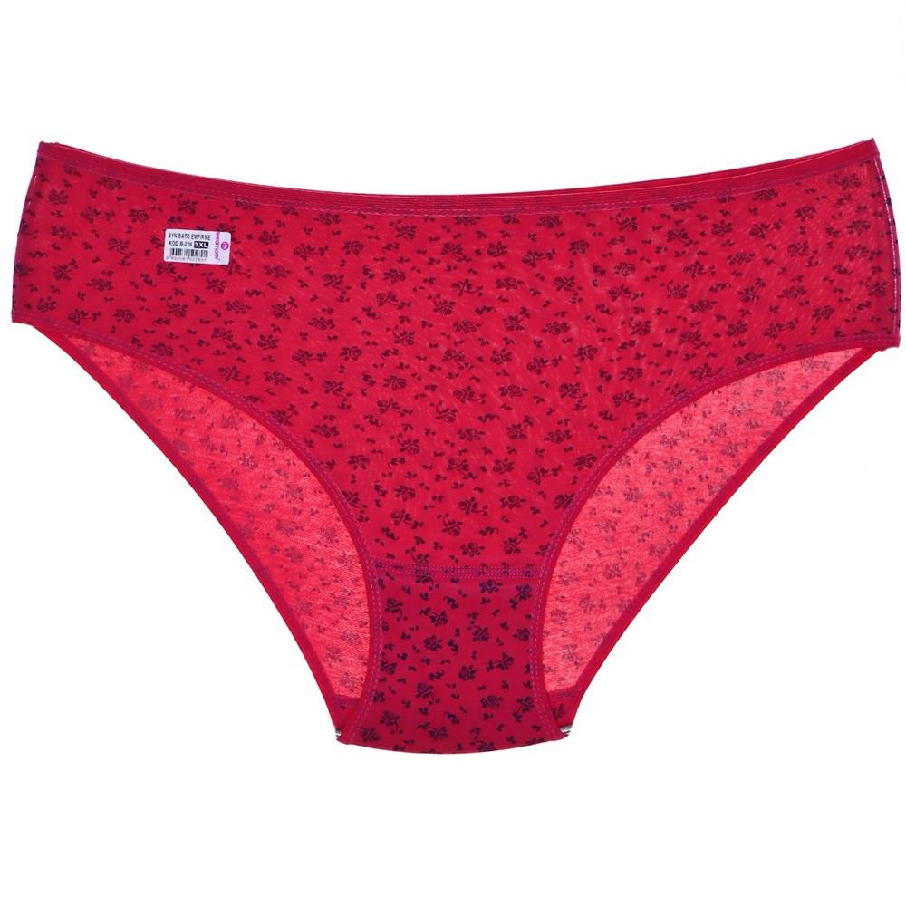 Seramony B-228 Bayan Desenli Empirme Bato 3XL - Fuşya - 3XL