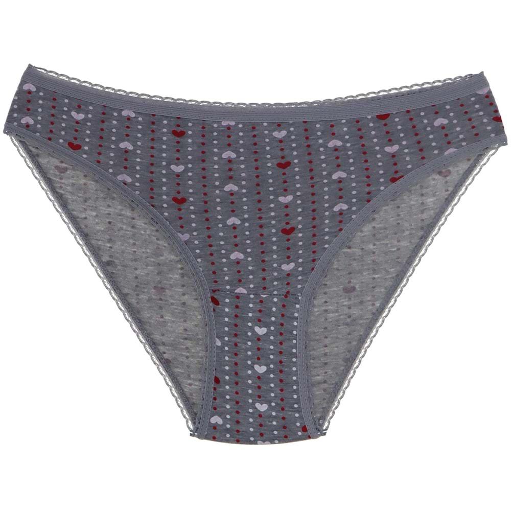 Gümüş 5001 Bayan Düz Bikini (601)- Gri - 6