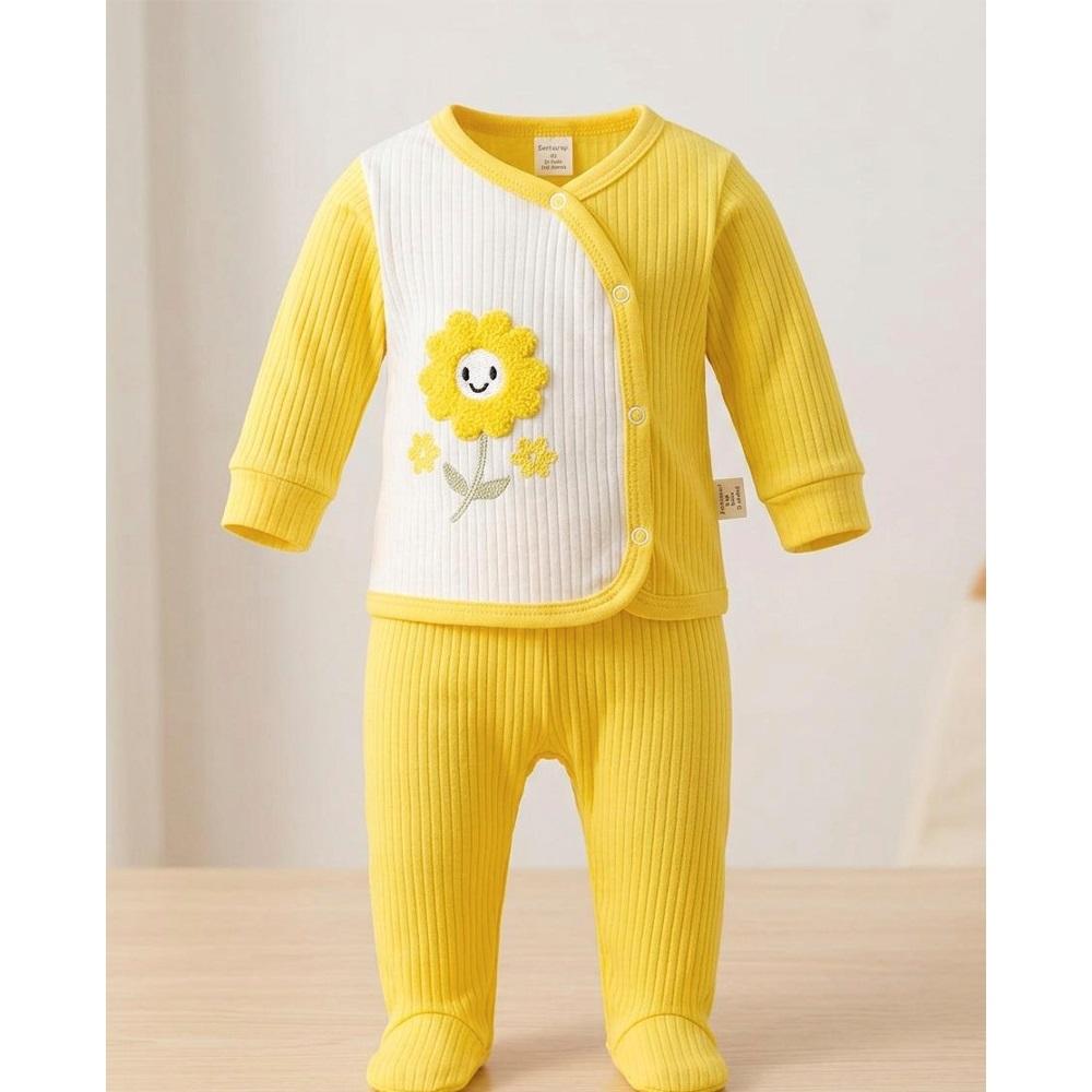 Msa 1208 Bebe Tavşan Nakışlı Zıbın Takım 0-3 Ay