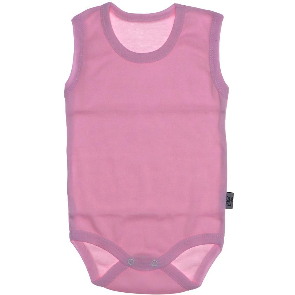 Düz Renk Askılı Çocuk Çıtçıtlı Badi 0-3 Ay