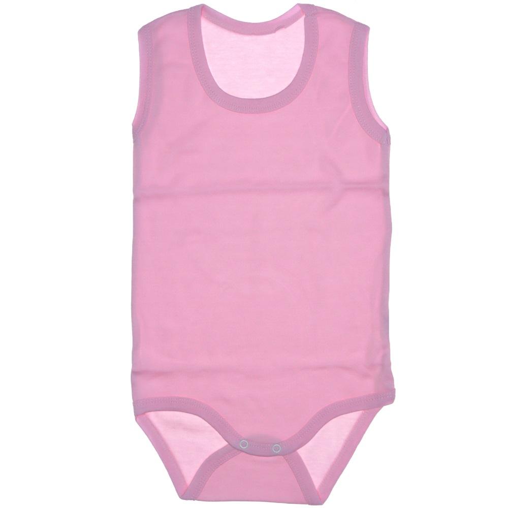 Düz Renk Penye Askılı Çocuk Çıtçıtlı Badi 1-1,5-2 Yaş