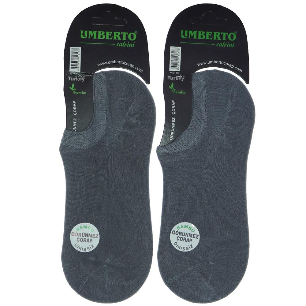 317 Erkek Bambu Görünmez Dikişsiz Sneakers Patik Çorap