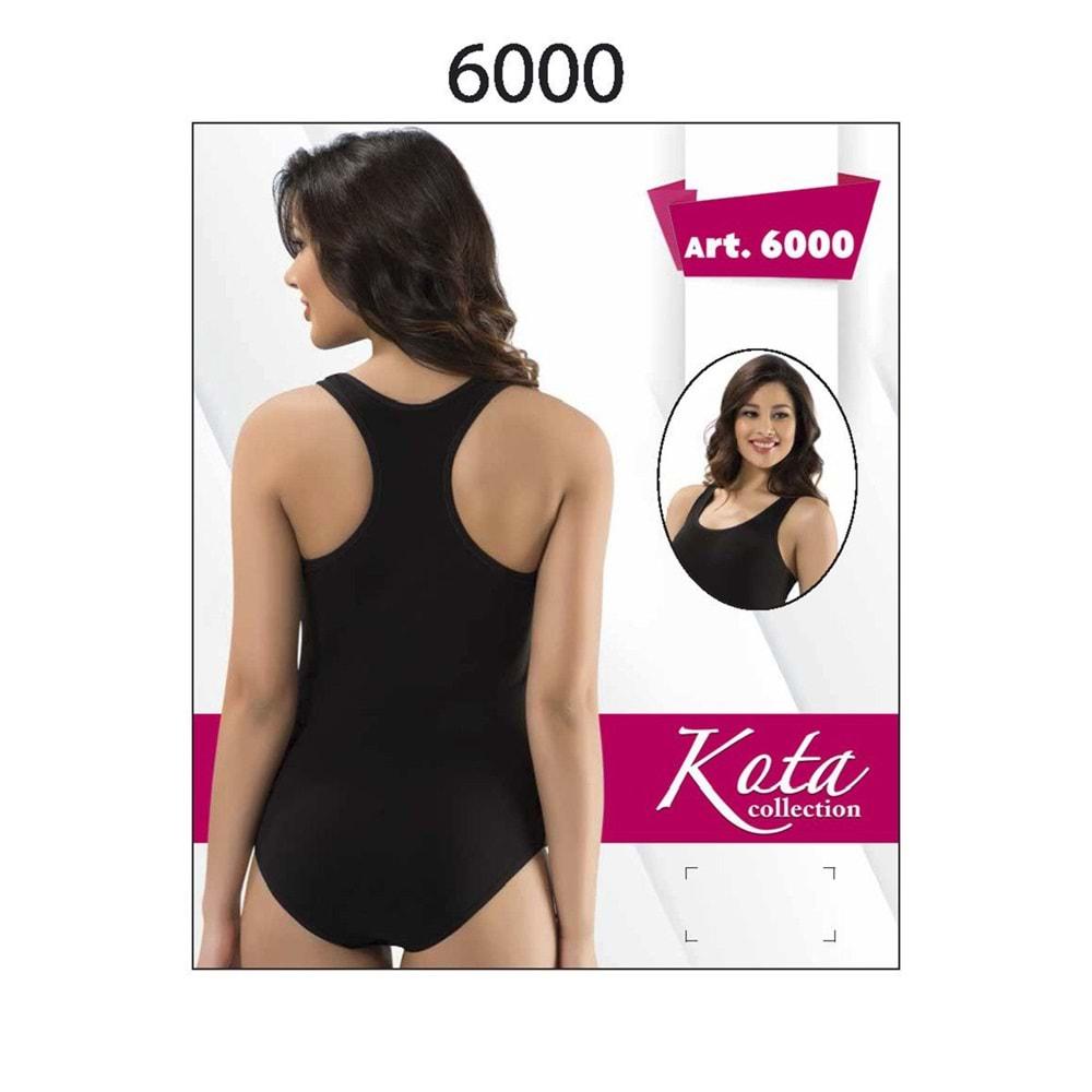 Kota 6000 Bayan Rambo Çıtçıtlı Badi - Siyah - M