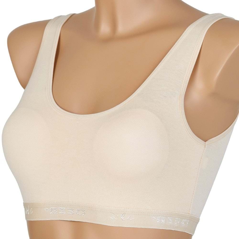 Deza Lüx 5016 Bayan Pedli Kalın Askılı Büstiyer - Ten
