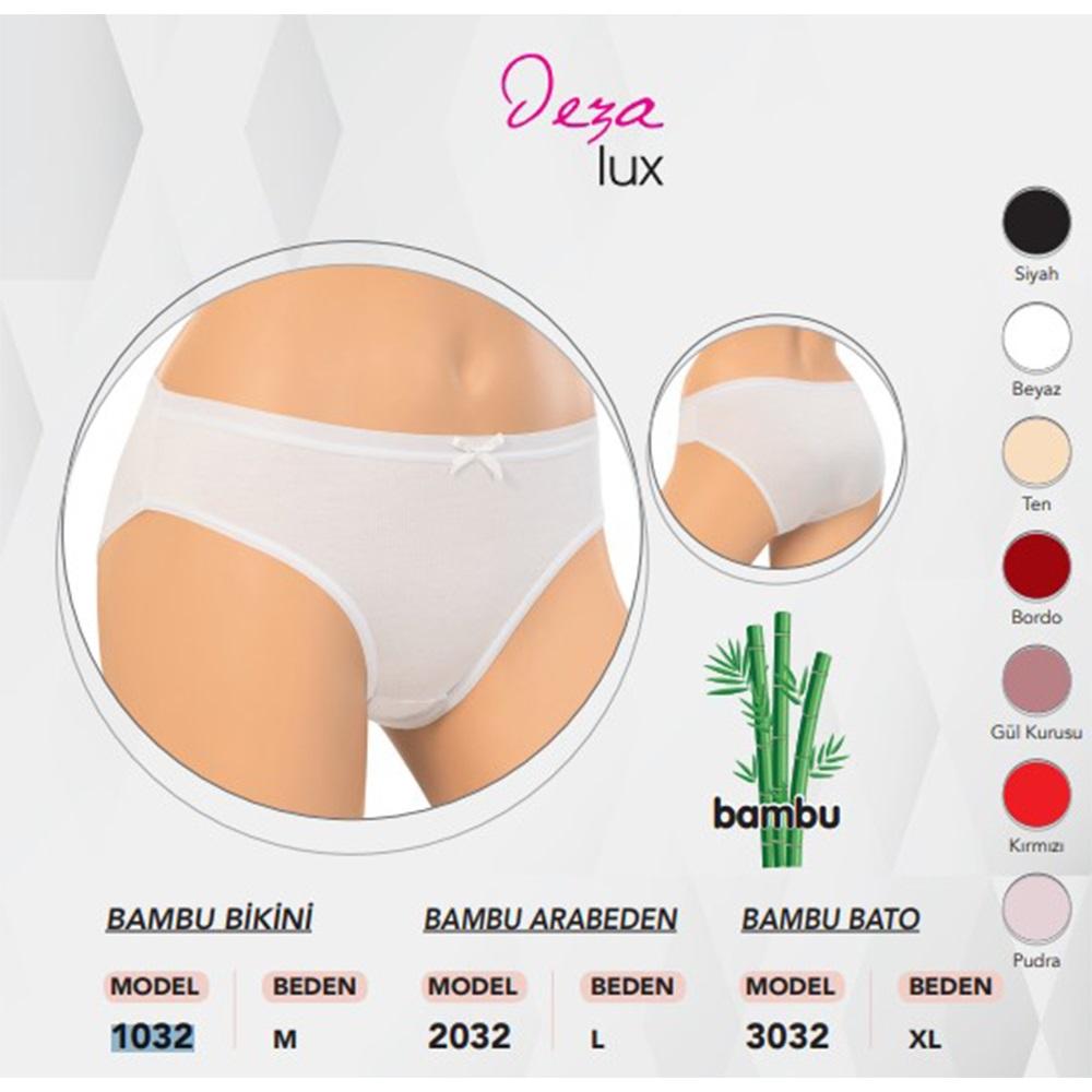 Deza Lüx 1032 Bayan Bambu Düz Bikini Külot M