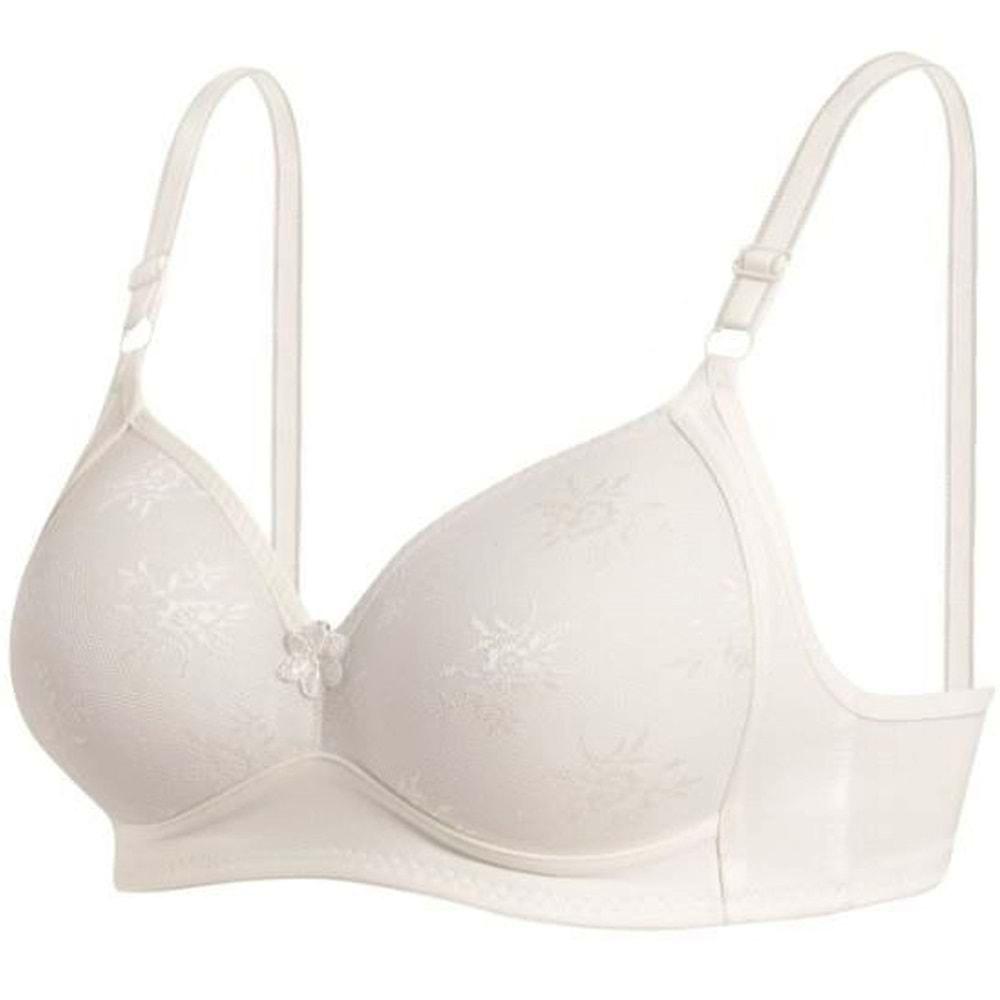 Ebru 1053 Silikonlu Telsiz Toparlayıcı Lez Dantel S - Ekru - 80
