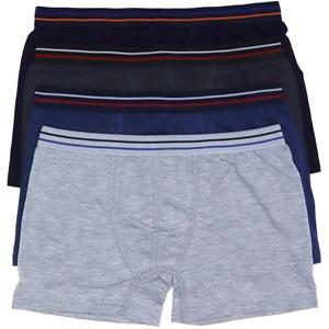 Al Deza 551 Düz Erkek Çocuk Boxer - karışık renk - 5-6 YAŞ