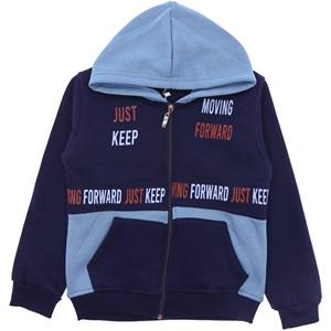 Em&sa Life KT-3052 Erkek Çocuk Just Keep Bas.Boydan Ferm.3İp Sweat 9-12 Yaş