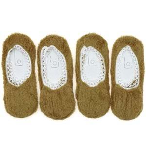 G.D.M Kız Çocuk Peluş Uyku Babet Çorap