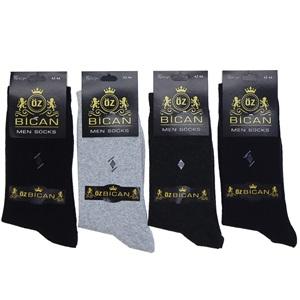 Öz Bican Erkek Likralı Desenli Soket Çorap