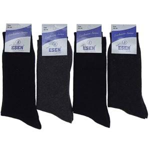 Esen Socks Erkek Likralı Düz Soket Çorap
