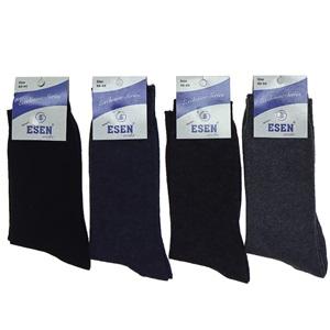 Esen Socks Erkek Likralı Düz Soket Çorap