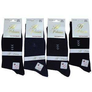 Pekesen Erkek Bilgisayarlı Dikişsiz Likralı Soket Çorap