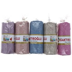 Baktıroğlu Tekstil Çarşaf Düz Lastikli Yastık Kılıflı Çift Kişilik 180x220