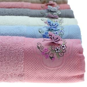 Yoncagül 50x90cm 3 D Bukle Nakışlı El -Yüz Havlusu