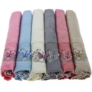 Yoncagül 50x90cm 3 D Bukle Nakışlı El -Yüz Havlusu