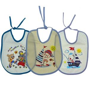 Nur Tekstil Baskılı Pvc Bebek Mama Önlüğü (12 Li ) 1-2 Yaş