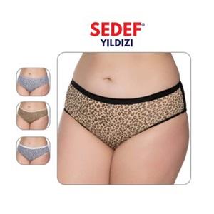 Sedef Yıldız 1059 Bayan Leopar Desen Bato