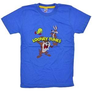 Alican 5011 Erkek Çocuk Looney Tunes Çizgi Karakter Baskılı Tişört 1-6 Yaş