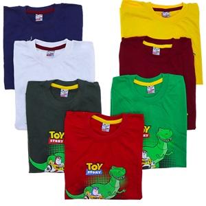 Alican 5010 Erkek Çocuk Toy Story Dinazor Baskılı Tişört 1-6 Yaş