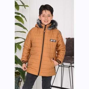 Twix Kids 8442 Erkek Çocuk Cebi Fermuarlı Kapitone Mont 7-10 Yaş