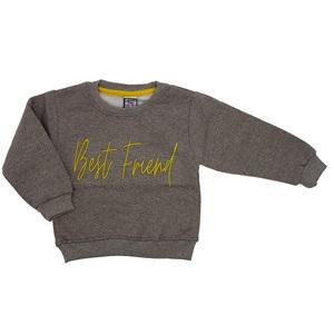 Keskincan Erkek Çocuk Çizgili Best Friend Nakışlı 3 İplik Sweat 8-12 Yaş