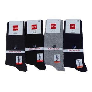 Şirin 7150 Erkek Likralı Desenli Soket Çorap