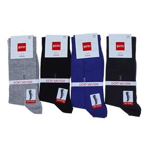 Şirin 7150 Erkek Likralı Desenli Soket Çorap