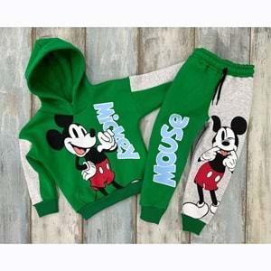 Zara Tintini 7013-106 Erkek Çocuk Mickey Bas 3 İp Kap Eşofman Takım 2-8 Yaş