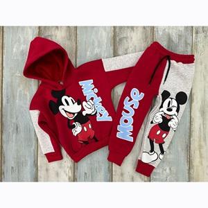 Zara Tintini 7013-106 Erkek Çocuk Mickey Bas 3 İp Kap Eşofman Takım 2-8 Yaş