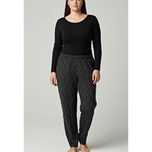 Çopur Bayan Jumbo Jakar Desenli Cepli Alt 4XL-6XL